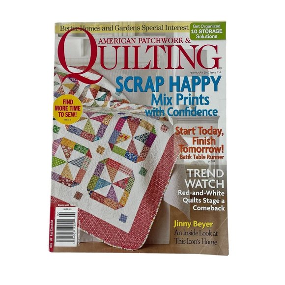 Better Homes & Gardens American Patchwork & Quilting Magazines Full Year 2012 - Picture 2 of 7